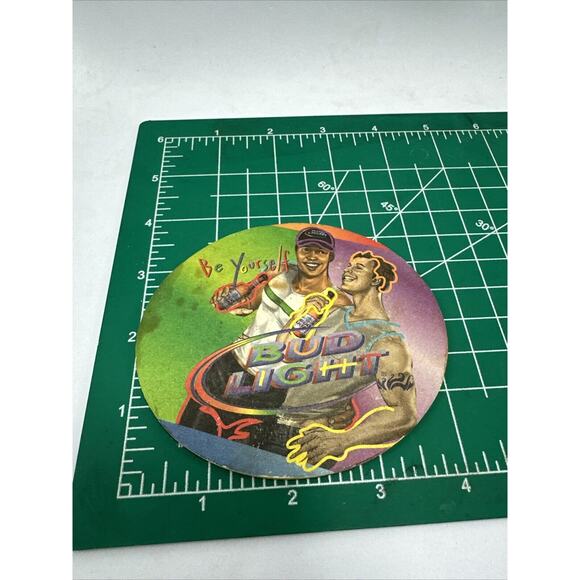 Bud Light Beer Coasters Set of 4 Be Yourself Barware Drink Coasters - Picture 4 of 4